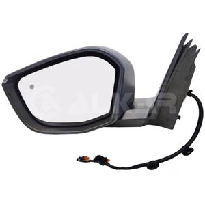 Wing Mirrors, Left Wing Mirror (electric, heated, indicator, puddle lamp, primed cover, power folding, blind spot warning) for Citroen C4 III 2020 Onwards, 