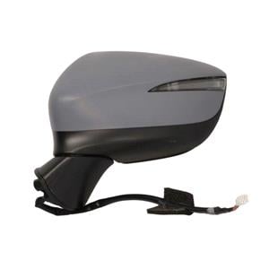 Wing Mirrors, Left Wing Mirror (electric, indicator, blind spot warning, primed cover) for Mazda CX 3, 2015 2022, 