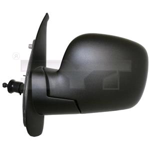 Wing Mirrors, Left Wing Mirror (manual, cable/lever type) for Renault KANGOO, 2008 2012, 