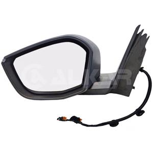 Wing Mirrors, Left Wing Mirror (electric, heated, indicator, puddle lamp, primed cover, power folding) for Citroen C4 III 2020 Onwards, 