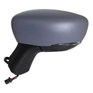 Wing Mirrors, Left Wing Mirror (electric, heated, indicator, primed cover) for Renault CAPTuR, 2017 2019, 