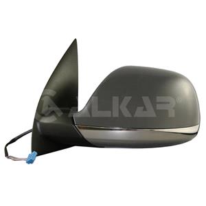Wing Mirrors, Left Wing Mirror (electric, heated, primed cover, chromed base) for Volkswagen AMAROK 2010 Onwards, 