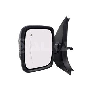 Wing Mirrors, Left Wing Mirror (electric, heated, primed cover, indicator, power folding, BLIND SPOT WARNING) for Renault TRAFIC III Box 2021 Onwards, 