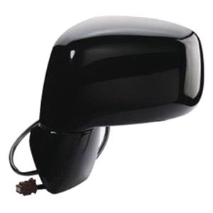 Wing Mirrors, Left Wing Mirror (electric, heated, black cover) for Nissan TIIDA Hatchback 2004 2013, 