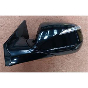 Wing Mirrors, Left Wing Mirror (electric, heated, indicator lamp, puddle lamp, black cover) for Hyundai SANTA FE III, 2012 2015, 