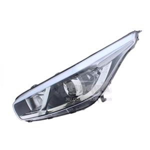Lights, Left Headlamp (Halogen, Takes H7 / H7 Bulbs, Without LED Daytime Running Light, Supplied With Motor) for Kia CEE`D Sportswagon 2012 2015, 