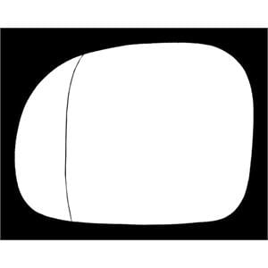 Wing Mirrors, Left Stick On Wing Mirror Glass for Mercedes VIANO 2003 2010, 