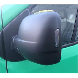 Wing Mirrors, Left Wing Mirror Cover (black, grained, with indicator cutout) for Nissan PRIMASTAR 2021 Onwards, 