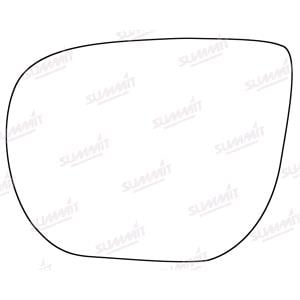 Wing Mirrors, Left Stick On Wing Mirror Glass for Hyundai SANTA FÉ III 2012 2017, 
