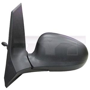 Wing Mirrors, Left Wing Mirror (Manual, Black Cover) for Ford KA, 2009 2015, 