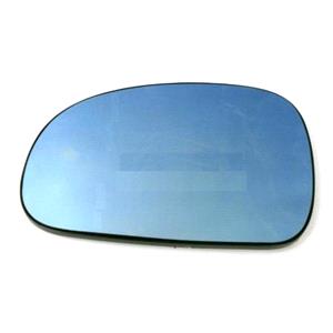 Wing Mirrors, Left Wing Mirror Glass (heated, blue tinted) and Holder for Peugeot 406 Coupe 1999 2004, 