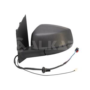 Wing Mirrors, Left Wing Mirror (Electric, Heated, AM/FM Aerial, Black Textured Cover, power folding) for Volkswagen CADDY CALIFORNIA V Camper 2020 Onwards, 
