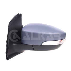 Wing Mirrors, Left Wing Mirror (electric, heated, indicator, puddle lamp, power folding, primed cover) for Ford KUGA II VAN 2012 2019, 