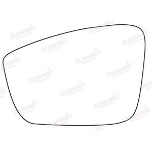 Wing Mirrors, Left Stick On Mirror Glass for Skoda Fabia 2014 Onwards, 