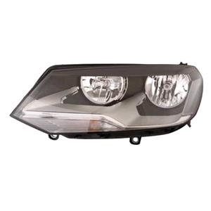 Lights, Left Headlamp (Halogen, Takes H7 / H15 Bulbs, Supplied With Motor) for Volkswagen TOUAREG 2011 2014, 