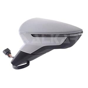 Wing Mirrors, Left Wing Mirror (electric, heated, indicator, primed cover, blind spot warning lamp, power folding) for Seat IBIZA 2017 Onwards, 