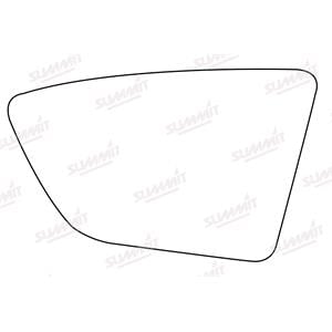 Wing Mirrors, Left Stick On Wing Mirror Glass for Seat LEON ST 2013 Onwards, SUMMIT