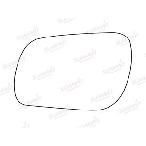 Wing Mirrors, Left Stick On Wing Mirror Glass for Mazda 6 Hatchback, 2002 2007, SUMMIT