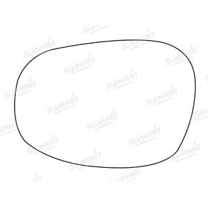 Wing Mirrors, Left Stick On Wing Mirror Glass for BMW 3 Coupe (E92), 2010 2012, SUMMIT