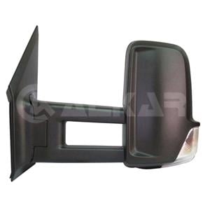 Wing Mirrors, Left Wing Mirror (Manual, indicator lamp, Long Arm) for Volkswagen CRAFTER 30 50 van 2006 2016, 