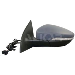 Wing Mirrors, Left Wing Mirror (electric, heated, primed cover,indicator, power folding, without puddle lamp) for Volkswagen Scirocco, 2008 2017, 