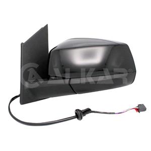 Wing Mirrors, Left Wing Mirror (electric, heated, power folding, glossy black cover, WITHOUT blind spot warning lamp, WITHOUT aerial) for Volkswagen CADDY CALIFORNIA V, 2020 Onwards, 