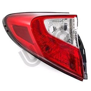 Lights, Left Rear Lamp (Outer, On Quarter Panel, Standard Bulb Type, Supplied Without Bulbholder, Original Equipment) for Toyota CH R 2016 on, 