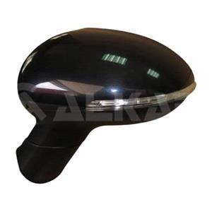 Wing Mirrors, Left Wing Mirror (electric, heated, indicator, power folding, black cover) for Kia RIO III Saloon 2011 2017, 
