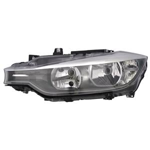 Lights, Left Headlamp (Halogen, Takes H7/H7 Bulbs, Supplied With Motor) for BMW 3 Series 2012 2015, 