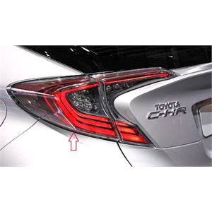 Lights, Left Rear Lamp (Outer, On Quarter Panel, LED Bulb Type, Original Equipment) for Toyota CH R 2016 on, 
