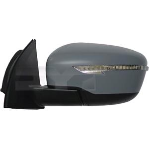 Wing Mirrors, Left Wing Mirror (electric, heated, indicator, primed cover, power folding) for Nissan QASHQAI 2014 Onwards, 