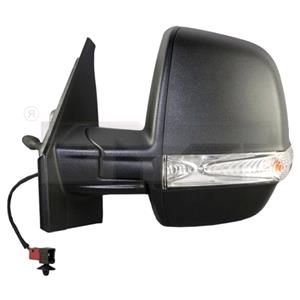 Wing Mirrors, Left Wing Mirror (manual, indicator, double glass) for Fiat DOBLO Cargo Flatbed, 2010 Onwards, 