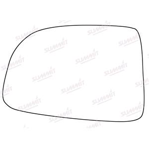Wing Mirrors, Left Stick On Wing Mirror Glass for Kia CARENS III 2006 2013, SUMMIT