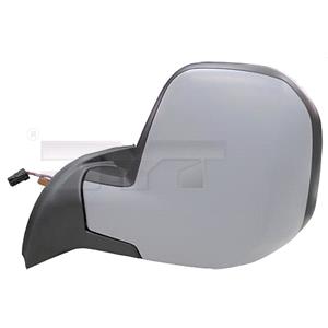 Wing Mirrors, Left Wing Mirror (Electric, heated, primed cover) for Peugeot PARTNER van,  2008 2012, 