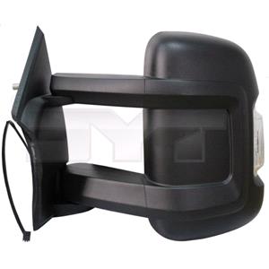 Wing Mirrors, Left Wing Mirror (electric, heated, indicator, long arm) for Citroen RELAY Bus, 2006 Onwards, 
