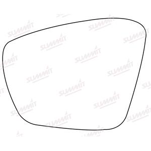 Wing Mirrors, Left Stick On Wing Mirror Glass for Skoda OCTAVIA 2012 Onwards, SUMMIT