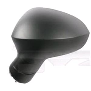 Wing Mirrors, Left Wing Mirror (electric, heated, black cover) for Seat IBIZA V SPORTCOUPE 2008 2017, 