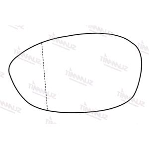 Wing Mirrors, Left Stick On Wing Mirror Glass for Alfa Romeo BRERA 2006 2010, SUMMIT