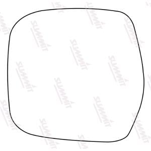Wing Mirrors, Left Stick On Wing Mirror Glass for Toyota HIACE V Wagon 2006 2017, SUMMIT