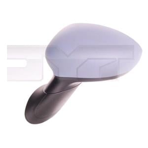 Wing Mirrors, Left Wing Mirror (electric, heated, primed cover) for Fiat 500 C, 2009 Onwards, 