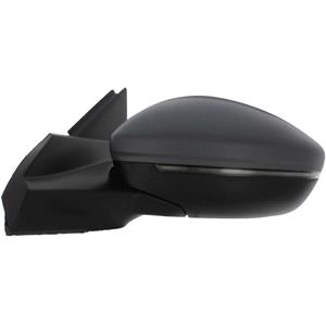 Wing Mirrors, Left Wing Mirror (electric, heated, primed cover, LED indicator, power folding, puddle lamp, blind spot warning) for Peugeot 2008 II 2019 Onwards, 
