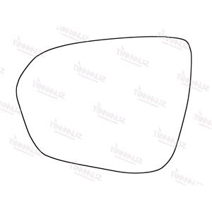 Wing Mirrors, Left Stick On Wing Mirror Glass for Dacia DUSTER 2017 Onwards, 