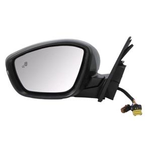 Wing Mirrors, Left Wing Mirror (electrical, heated, indicator, puddle lamp, primed cover, power folding, blind spot warning indicator) for Peugeot 308 Hatchback Van 2015 Onwards, 