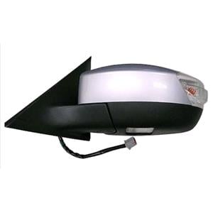 Wing Mirrors, Left Wing Mirror (electric, heated, PUDDLE LAMP, primed cover, 8 PIN CONNECTOR) for Ford Galaxy (Fits GHIA version only), 2006 2015, 