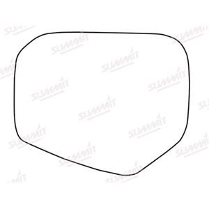 Wing Mirrors, Left Stick On Wing Mirror Glass for Mitsubishi L200, 2005 2015, SUMMIT
