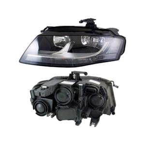 Lights, Left Headlamp (Halogen, Takes H7/H7 Bulbs, Supplied With Motor) for Audi A4 2008 2011, 