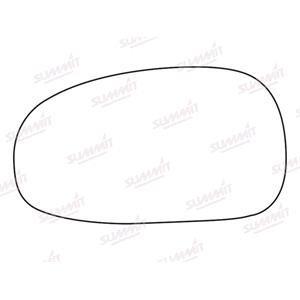 Wing Mirrors, Left Stick On Wing Mirror Glass for SEAT LEON, 2005 2009, SUMMIT