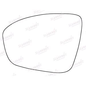 Wing Mirrors, Left Stick On Wing Mirror Glass for Mitsubishi COLT VII Hatchback 2023 Onwards, SUMMIT