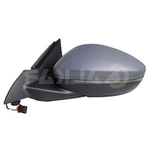Wing Mirrors, Left Wing Mirror (electric, heated, indicator, primed cover, puddle lamp, blind spot warning, power folding) for Vauxhall MOKKA 2020 Onwards, 