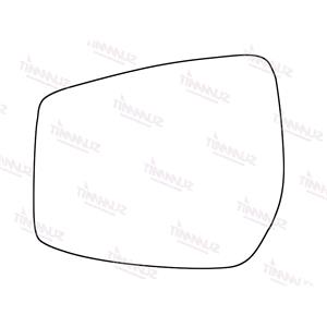 Wing Mirrors, Left Stick On Wing Mirror Glass for Nissan NOTE 2013 Onwards, 